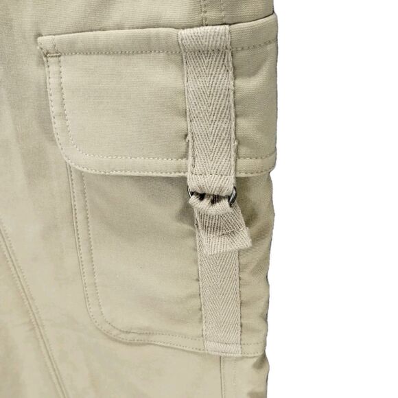 RCG  Cargo Pants Women's 10 Khaki Wide Zip Leg Stretch Utility Chore - Picture 6 of 12